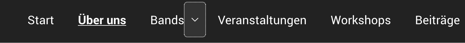 Abbildung eines Dropdown-Links mit aktivem Element